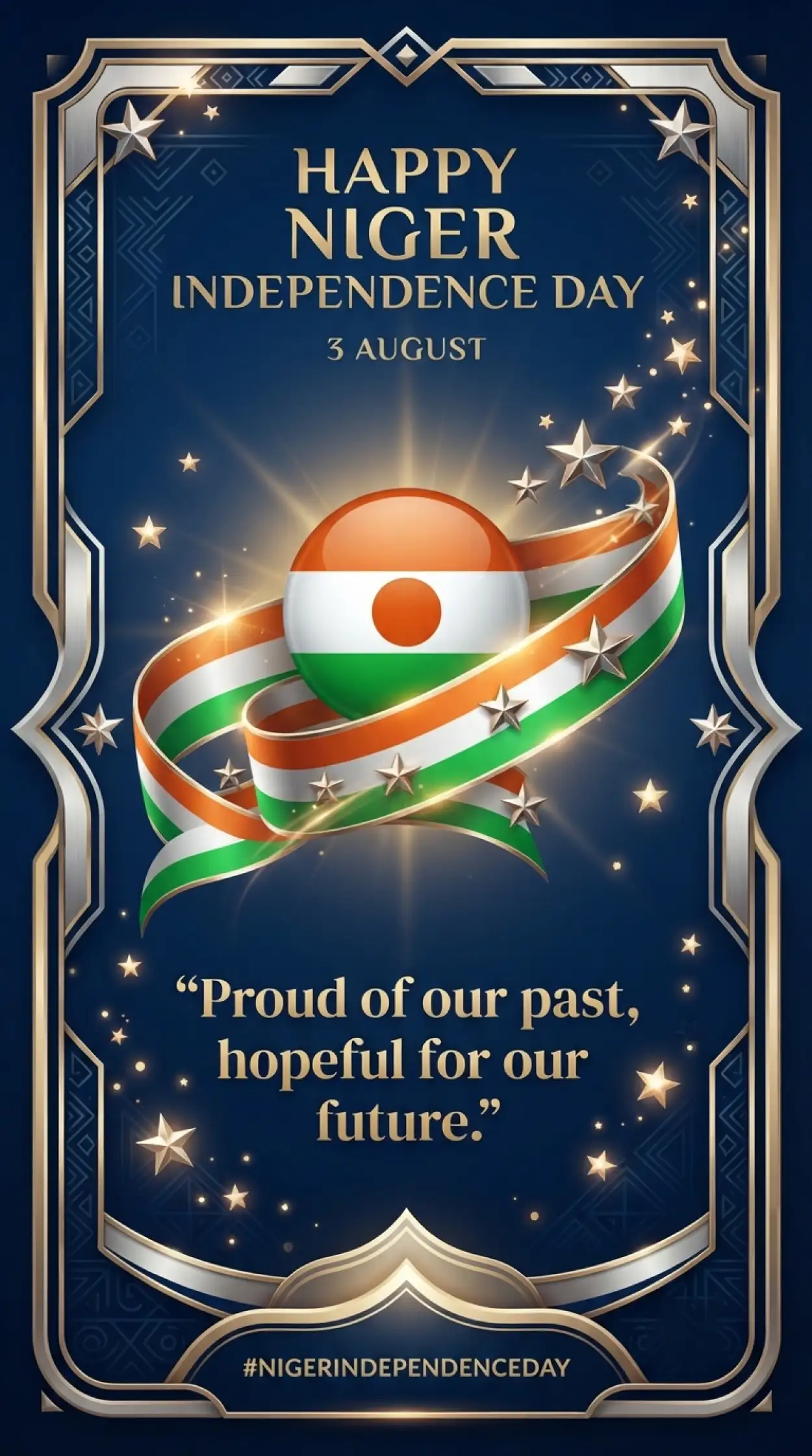 Free Download Niger Independence Day Social Media Post With Quotes - High Quality Niger Independence Day 2026 Image