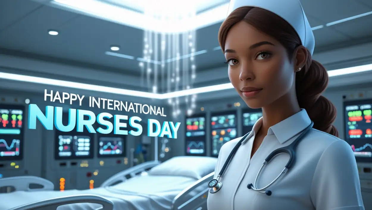 Free Download Nurses Day Appreciation Message For Online Sharing - High Quality Appy Iinternational Nurses Day Background