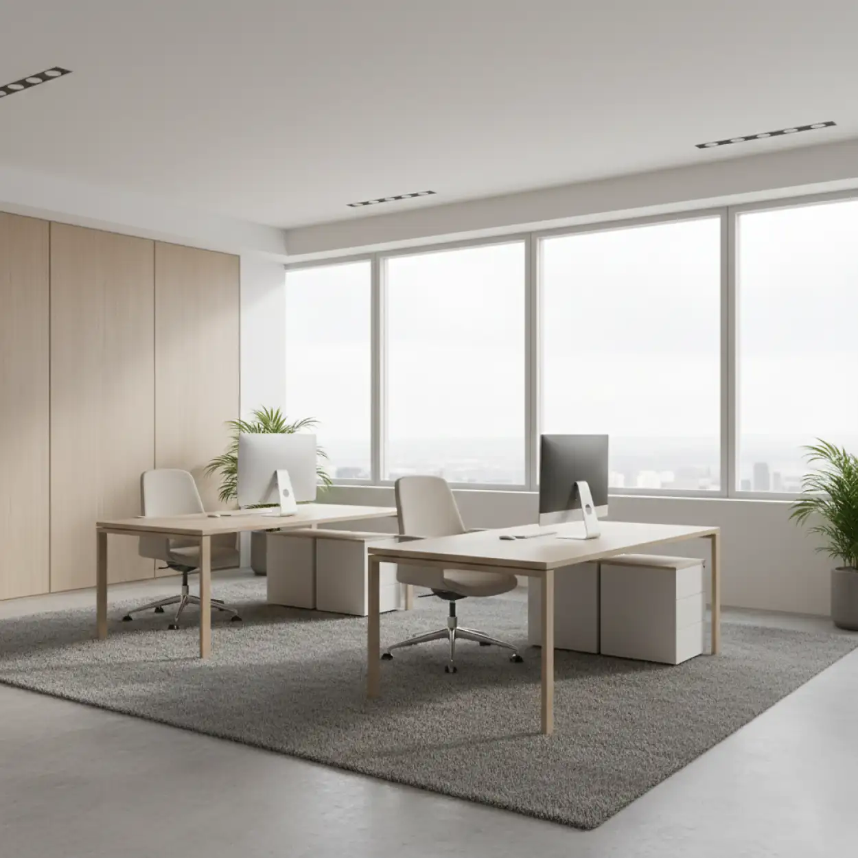 Free Download Office Interior Background With Minimal Furniture - High Quality Office Interior Design Background Background Image