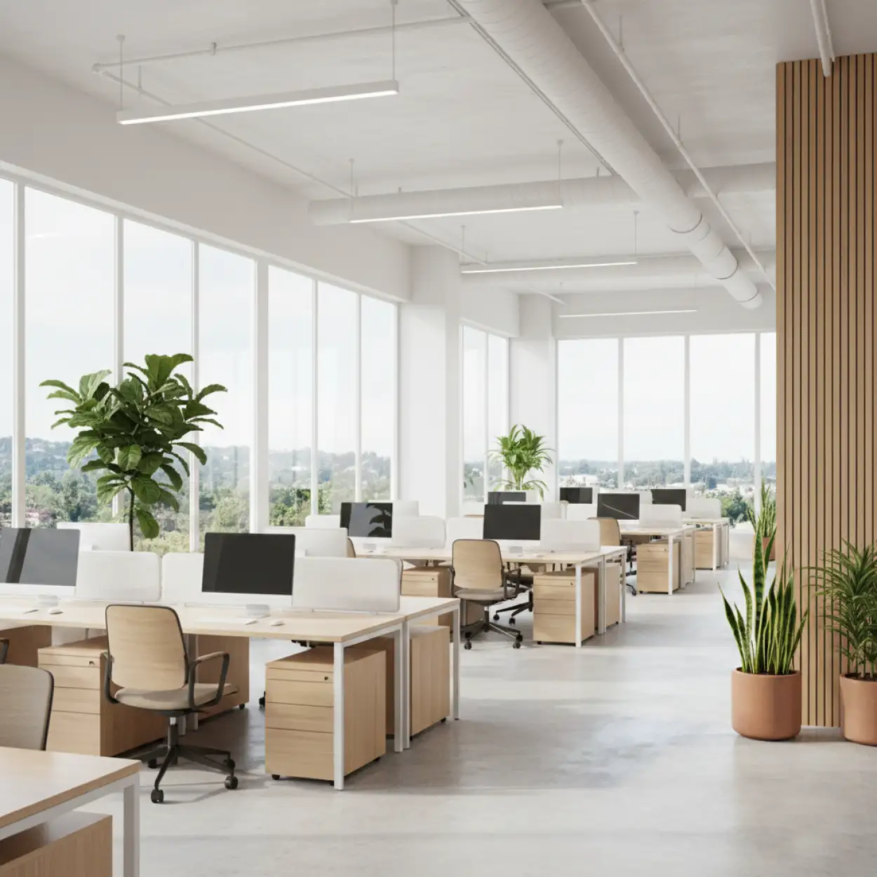 Office Interior Background With Open Workspace - Royalty Free Office Interior Design Background Image | Pngmagic Free Download Office Interior Background With Open Workspace - High Quality Office Interior Design Background Background