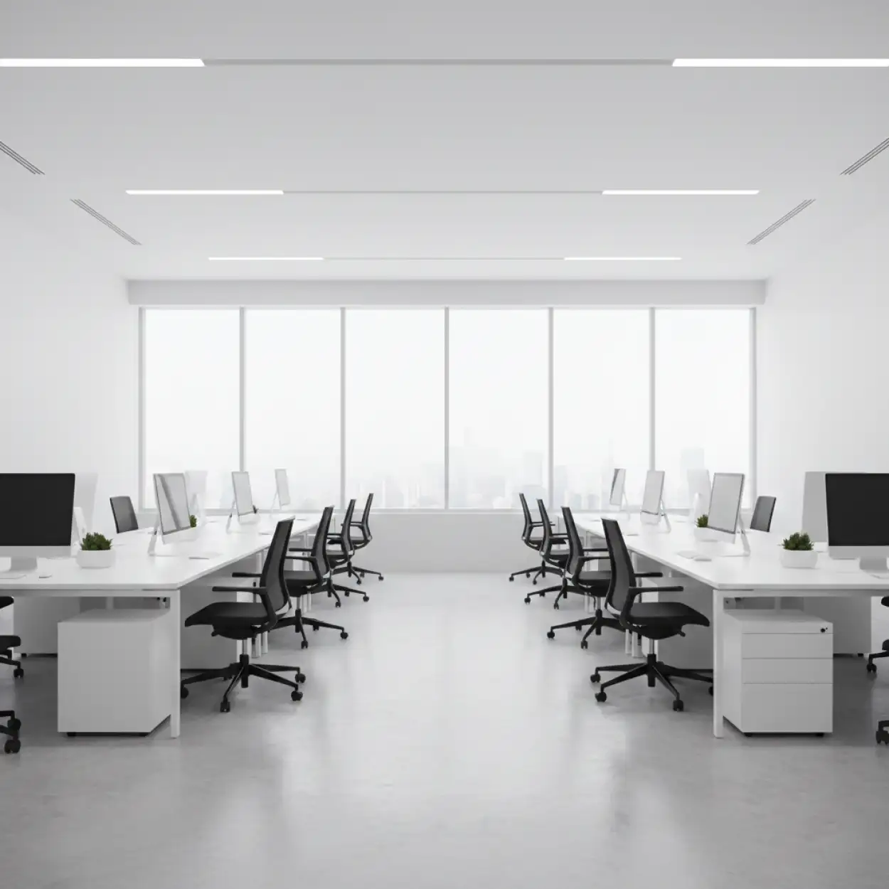 Free Download Office Interior Background With White Theme - High Quality Office Interior Design Background Background Image