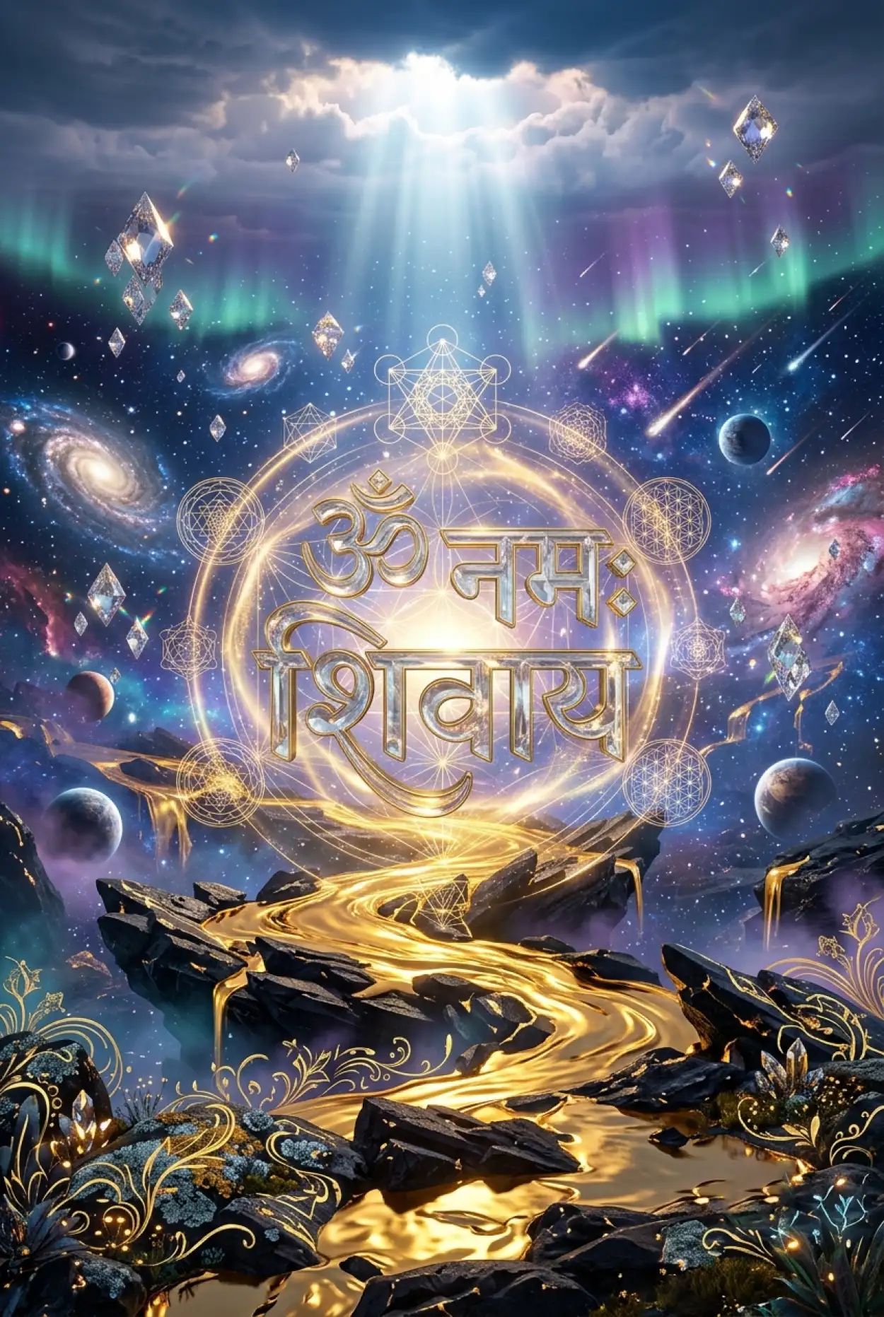 Free Download Om Namah Shivaya Starry Night Wallpaper - High Quality Om Namah Shivaya Wallpaper Image