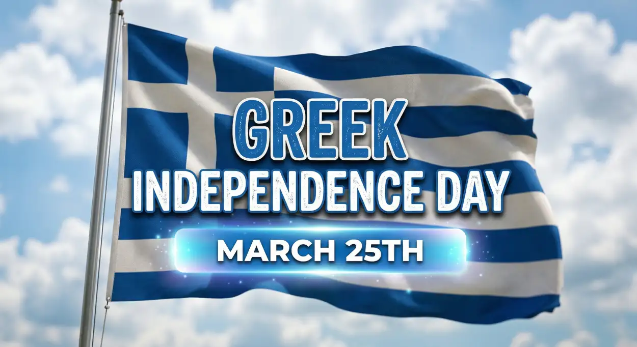 Free Download Origin Of Greek Independence Day - High Quality Happy Greece Independence Day 2026 Image