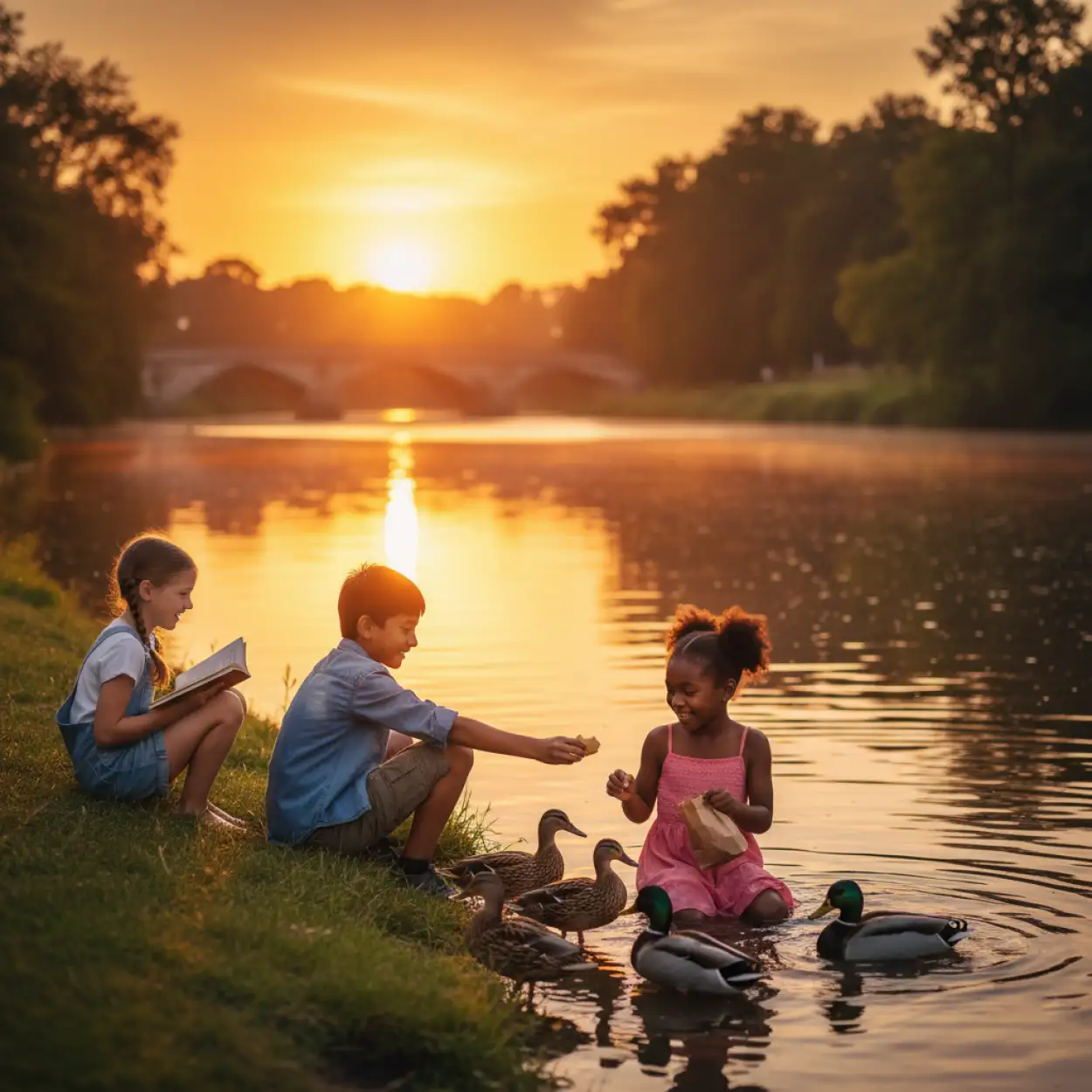 Free Download Outdoor Children Day Background With Balloons - High Quality Childrens Day Background Background