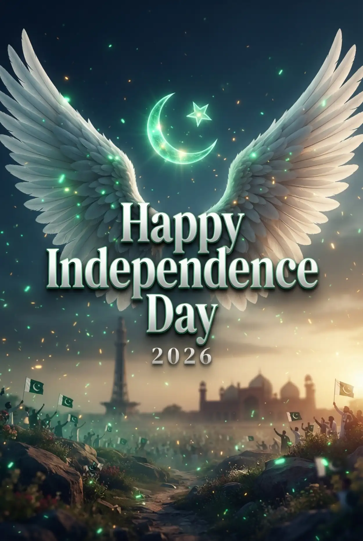 Free Download Pakistan 14 August Independence Day Banner 2026 - High Quality Pakistan Independence Day 2026 Image