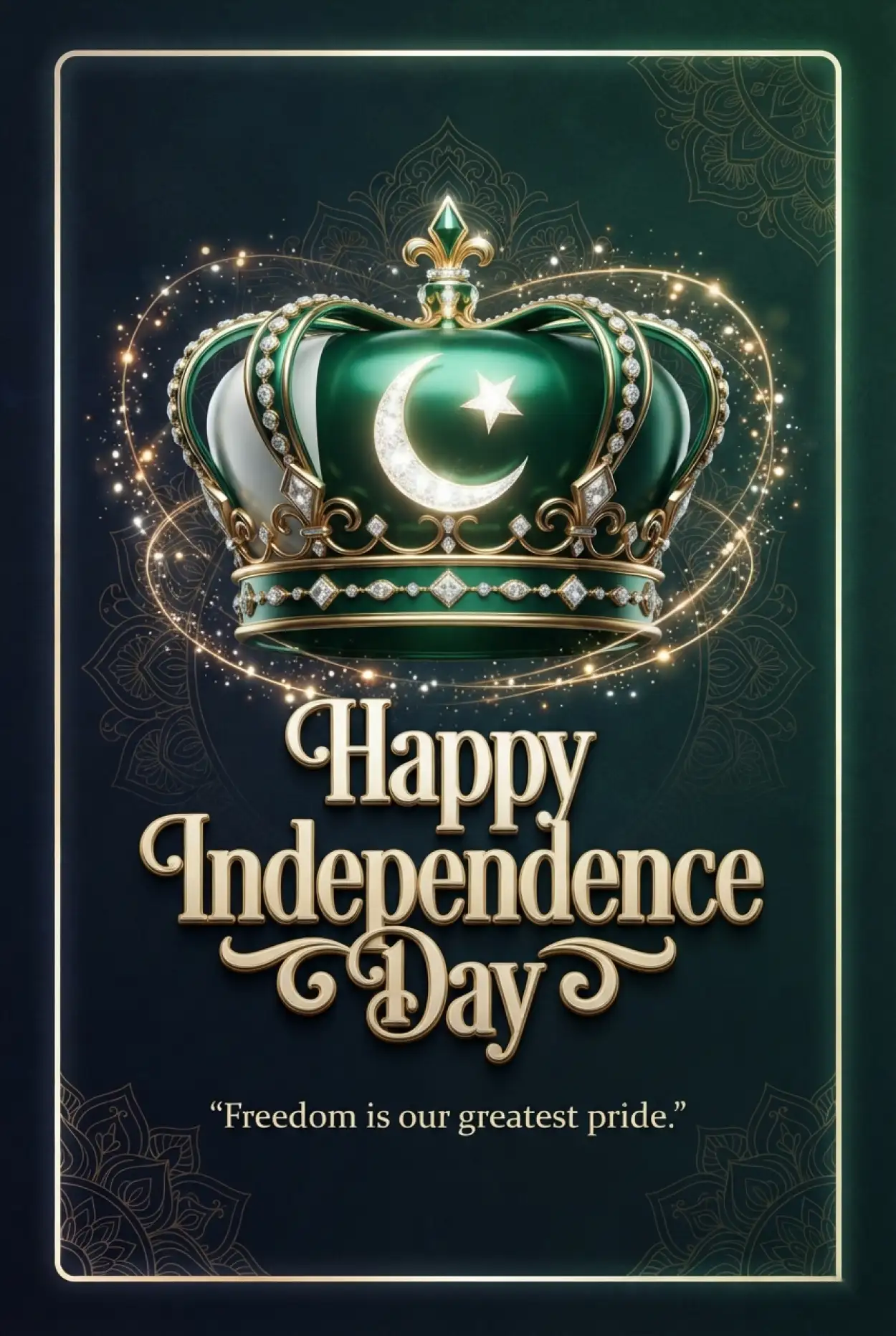 Free Download Pakistan Independence Day 2026 Greeting Png - High Quality Pakistan Independence Day 2026 Transparent PNG