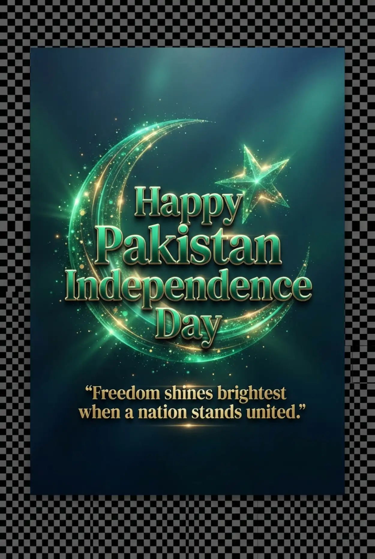 Free Download Pakistan Independence Day 2026 Inspirational Poster - High Quality Pakistan Independence Day 2026 Image