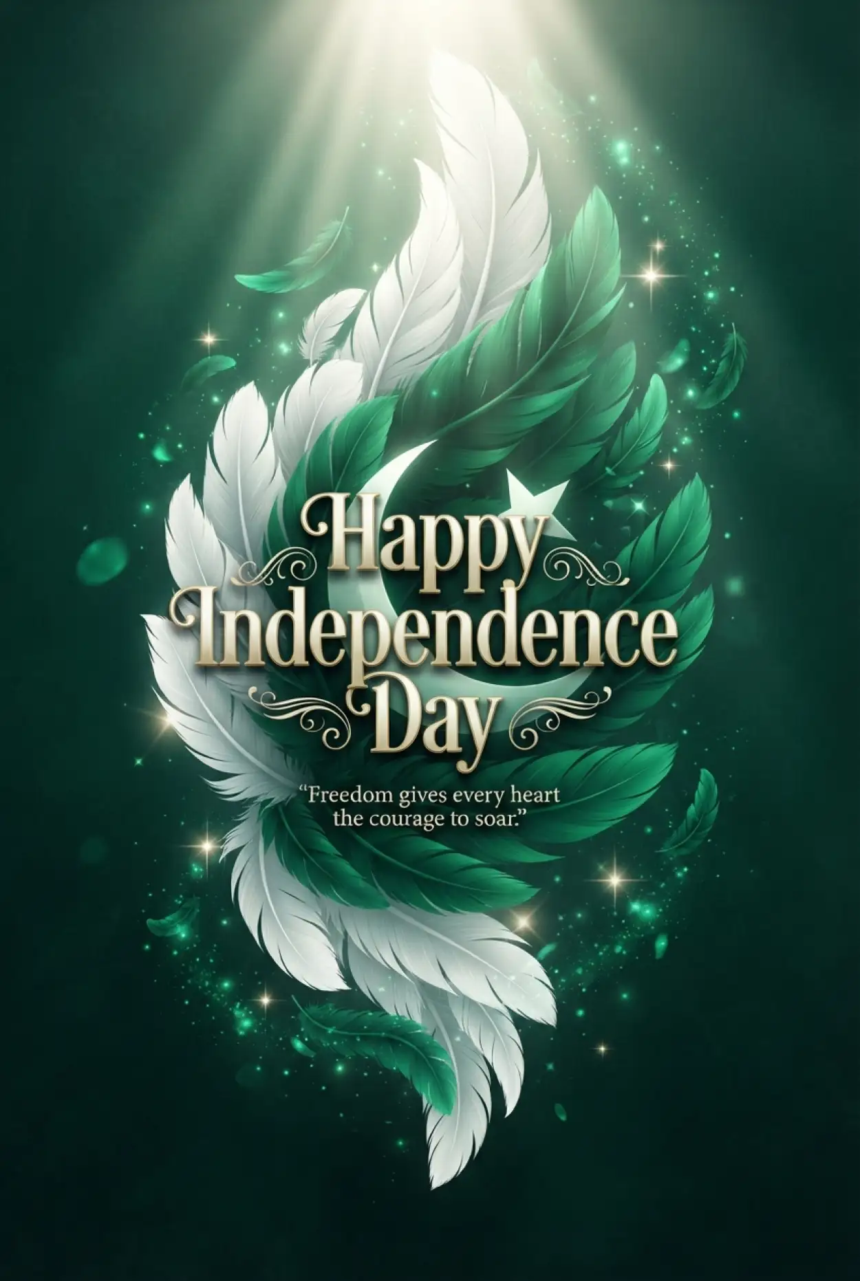 Free Download Pakistan Independence Day Green And White Social Media Post - High Quality Pakistan Independence Day 2026 Image