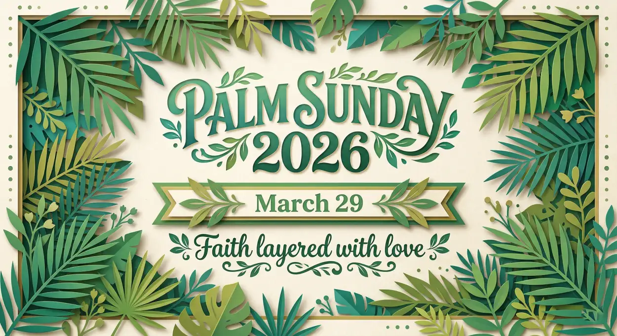 Free Download Palm Sunday 2026 Event Poster Template - High Quality Palm Sunday 2026 Image