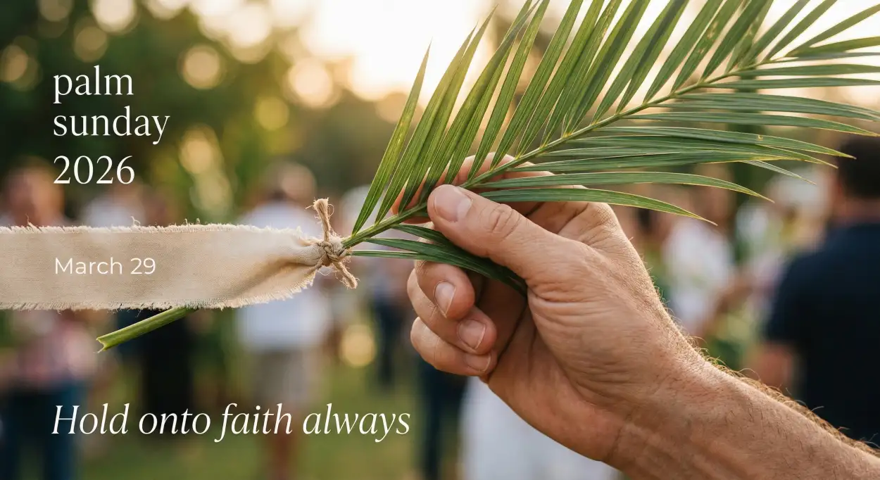 Free Download Palm Sunday 2026 Religious Quotes Hd - High Quality Palm Sunday 2026 Image