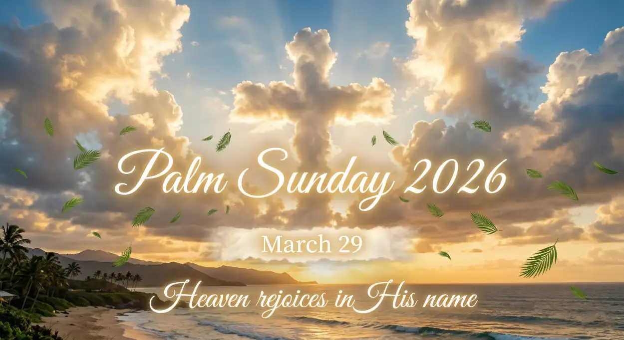 Free Download Palm Sunday 2026 Social Media Post Template - High Quality Palm Sunday 2026 Image