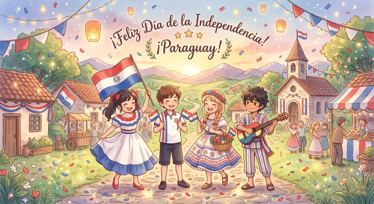 Free Download Paraguay Independence Day 2026 Ai Art Prompt - High Quality Paraguay Independence Day 2026 Wishes Image