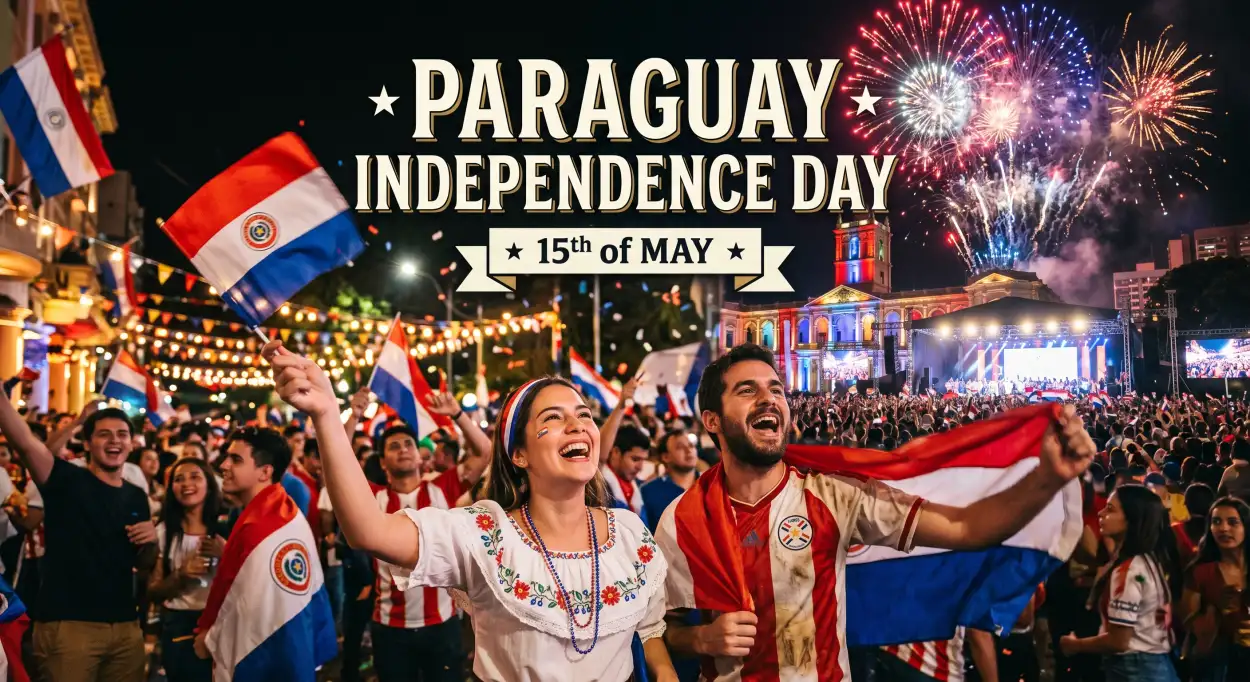Free Download Paraguay Independence Day 2026 Celebration Ideas - High Quality Paraguay Independence Day 2026 Wishes Image