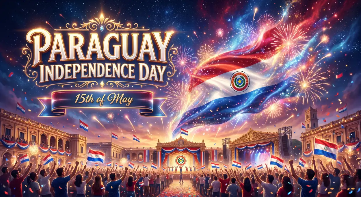 Free Download Paraguay Independence Day 2026 Festival Wallpaper - High Quality Paraguay Independence Day 2026 Wishes Image