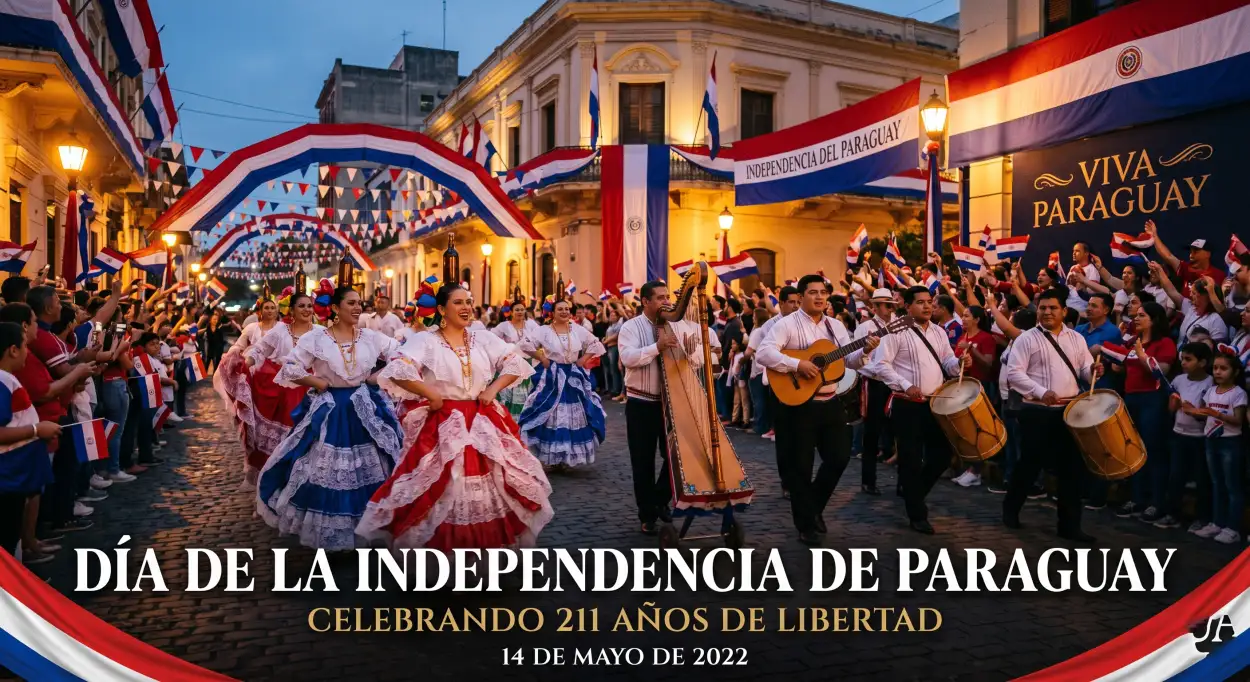 Free Download Paraguay Independence Day 2026 Freedom Celebration - High Quality Paraguay Independence Day 2026 Wishes Image
