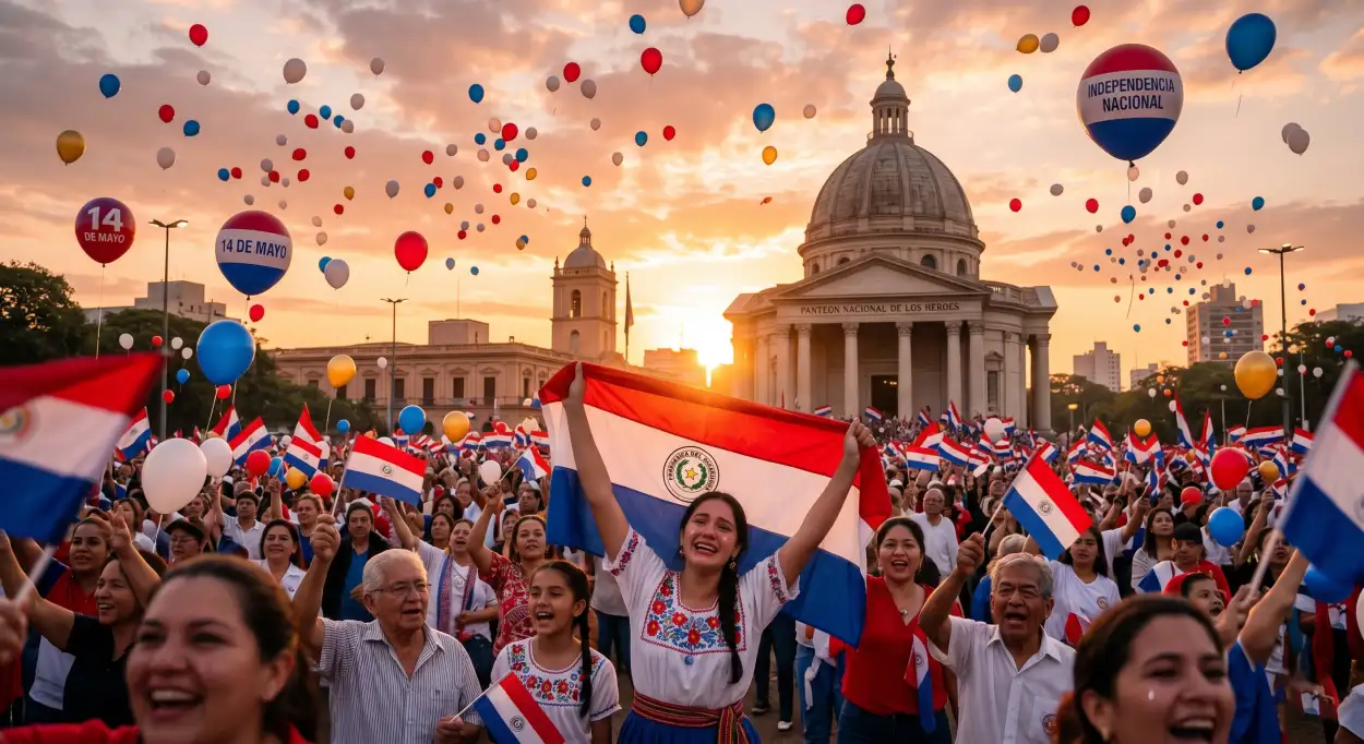Free Download Paraguay Independence Day 2026 Patriotic Photography - High Quality Paraguay Independence Day 2026 Wishes Image