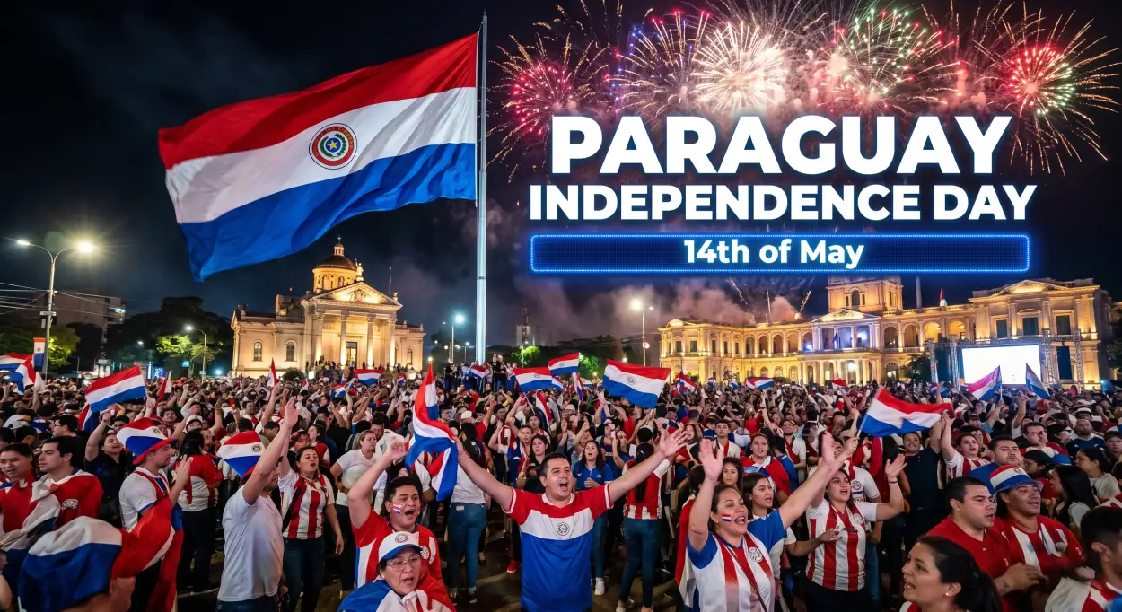 Free Download Paraguay Independence Day 2026 Ultra Hd Wallpaper - High Quality Paraguay Independence Day 2026 Wishes Image