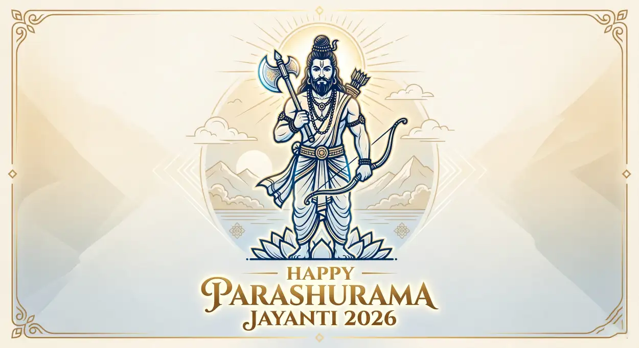 Free Download Parashurama Jayanti 2026 Banner Design Free - High Quality Happy Parashurama Jayanti Wishes 2026 Image