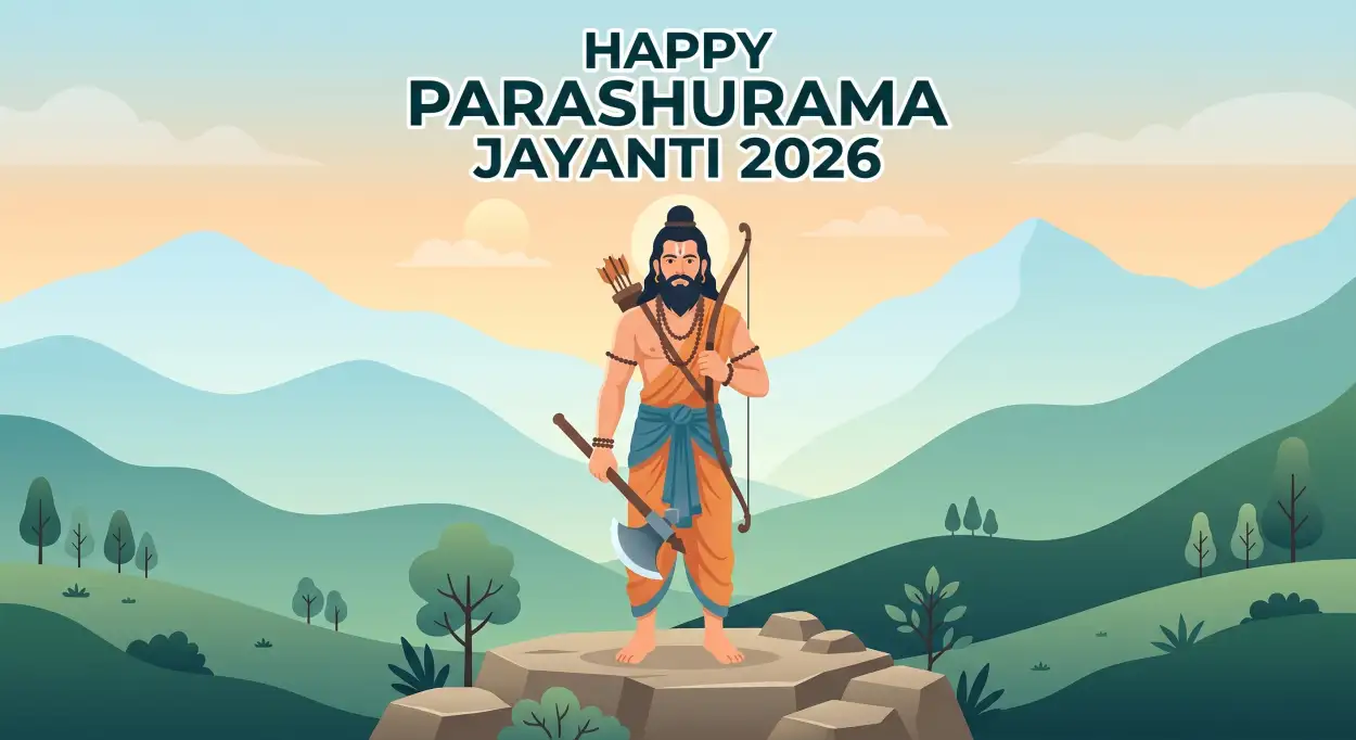 Free Download Parashurama Jayanti 2026 Poster With Name Editing Template - High Quality Happy Parashurama Jayanti Wishes 2026 Image