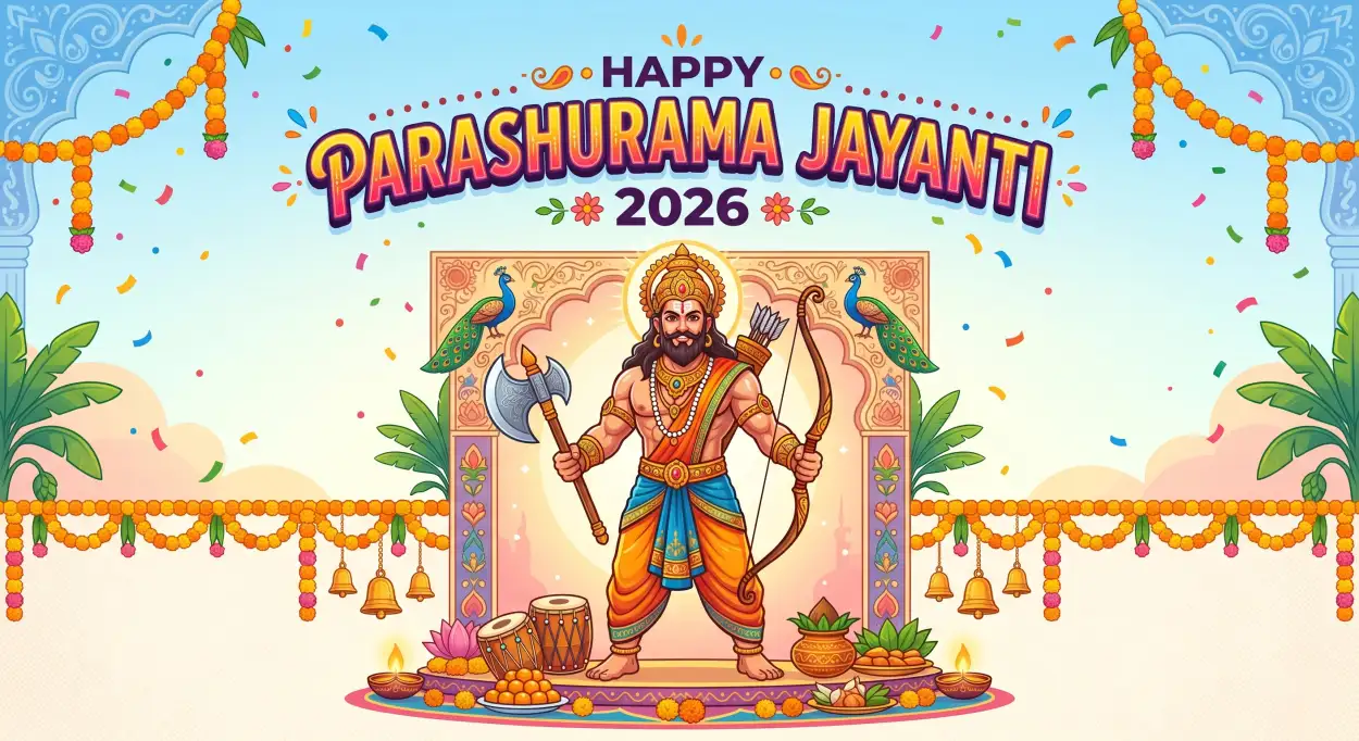 Free Download Parashurama Jayanti 2026 Wishes Images - High Quality Happy Parashurama Jayanti Wishes 2026 Image