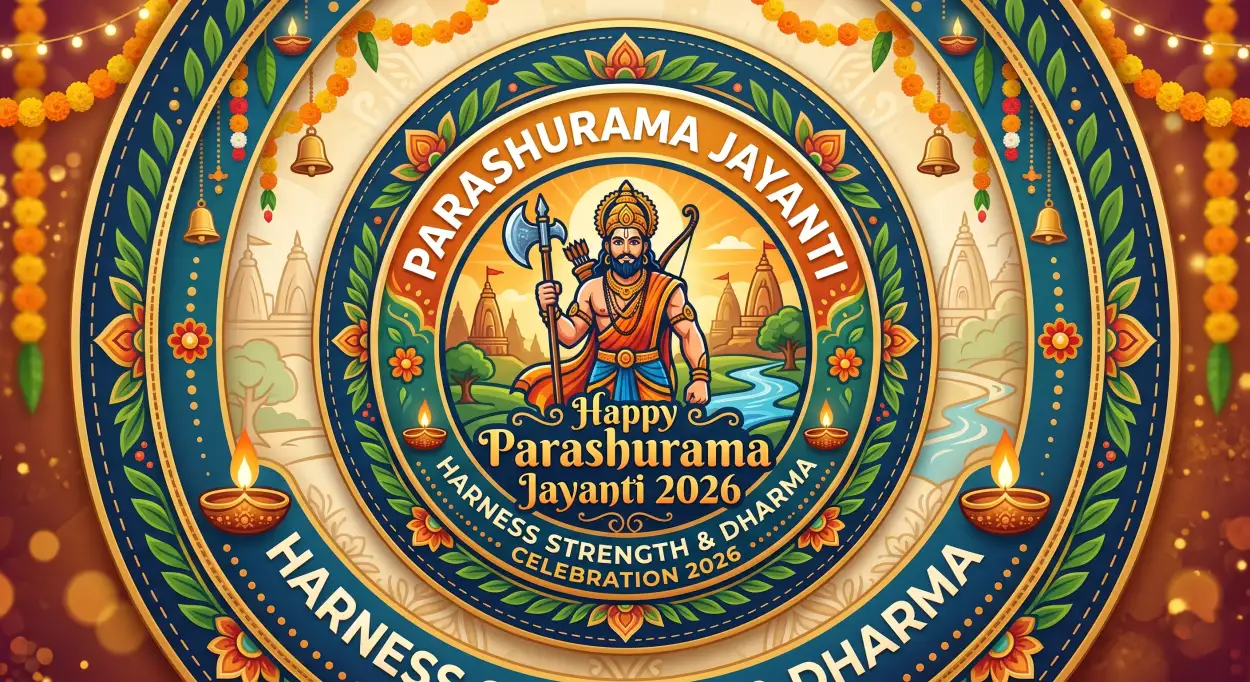Free Download Parashurama Jayanti Banner Png 2026 - High Quality Happy Parashurama Jayanti Wishes 2026 Transparent PNG