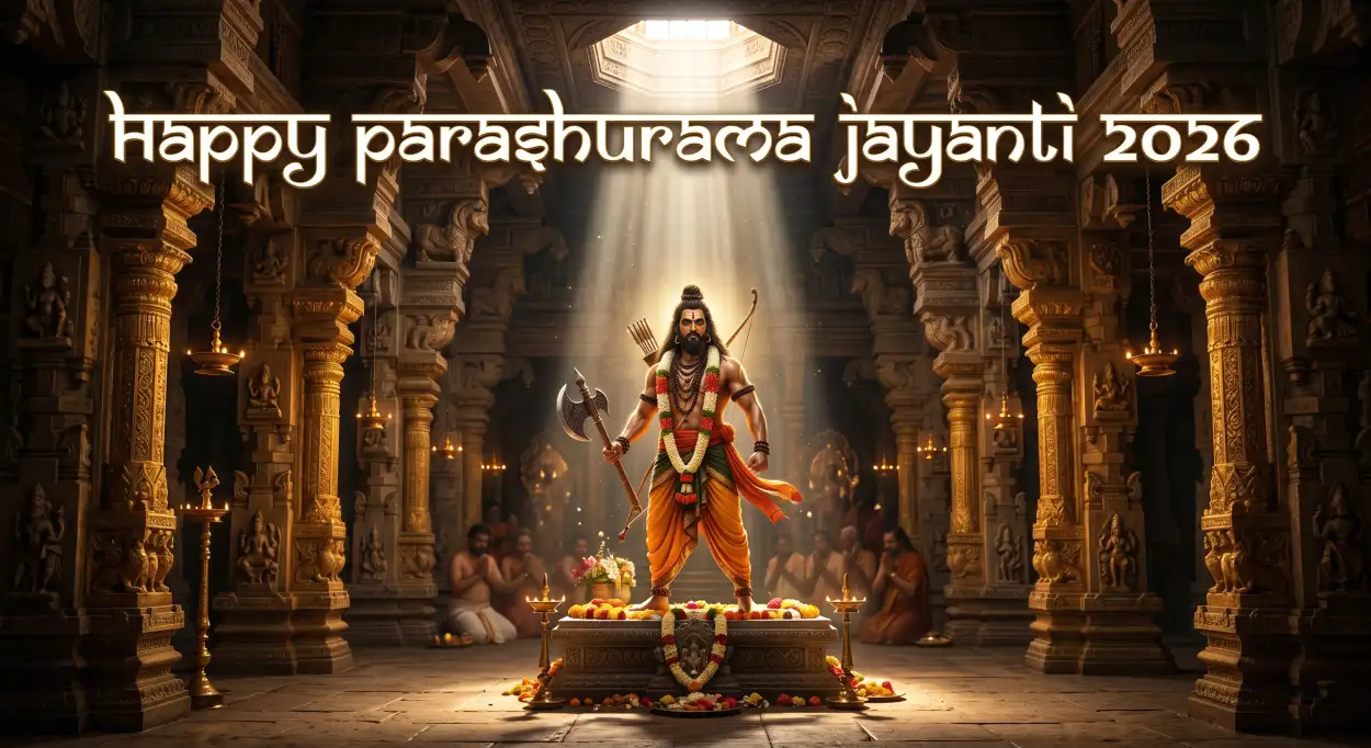 Free Download Parashurama Jayanti Blessings Quotes 2026 - High Quality Happy Parashurama Jayanti Wishes 2026 Image