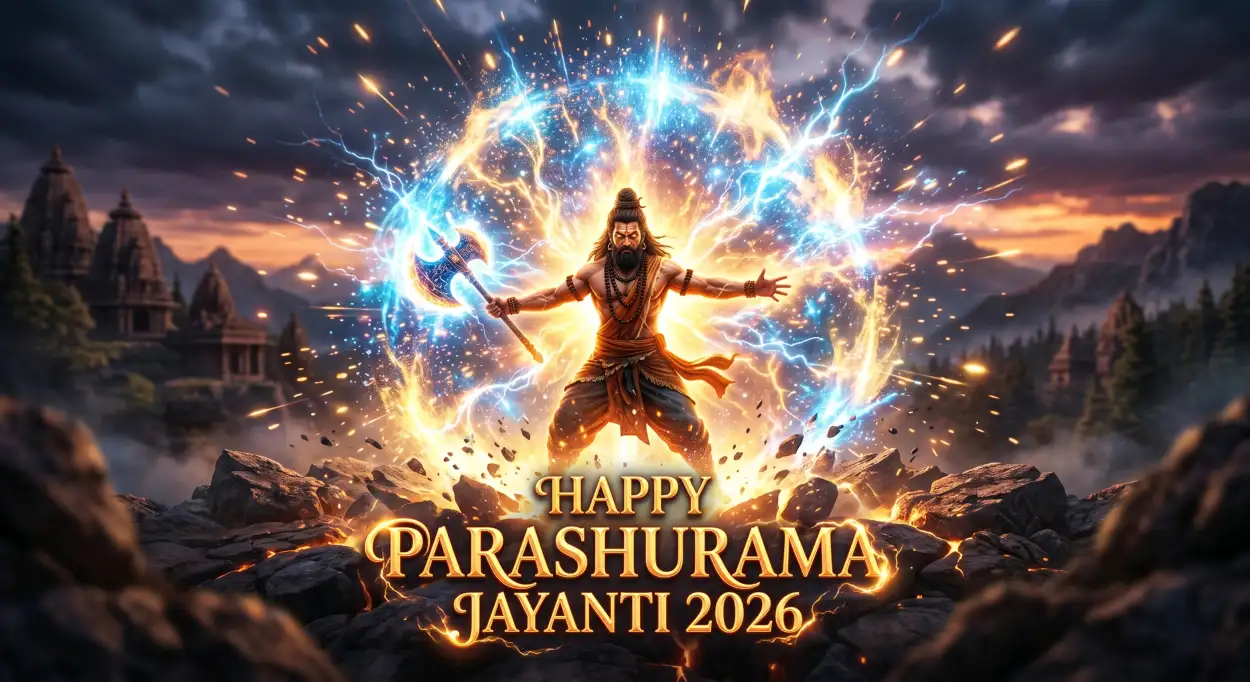 Free Download Parashurama Jayanti Dharmik Status 2026 - High Quality Happy Parashurama Jayanti Wishes 2026 Image
