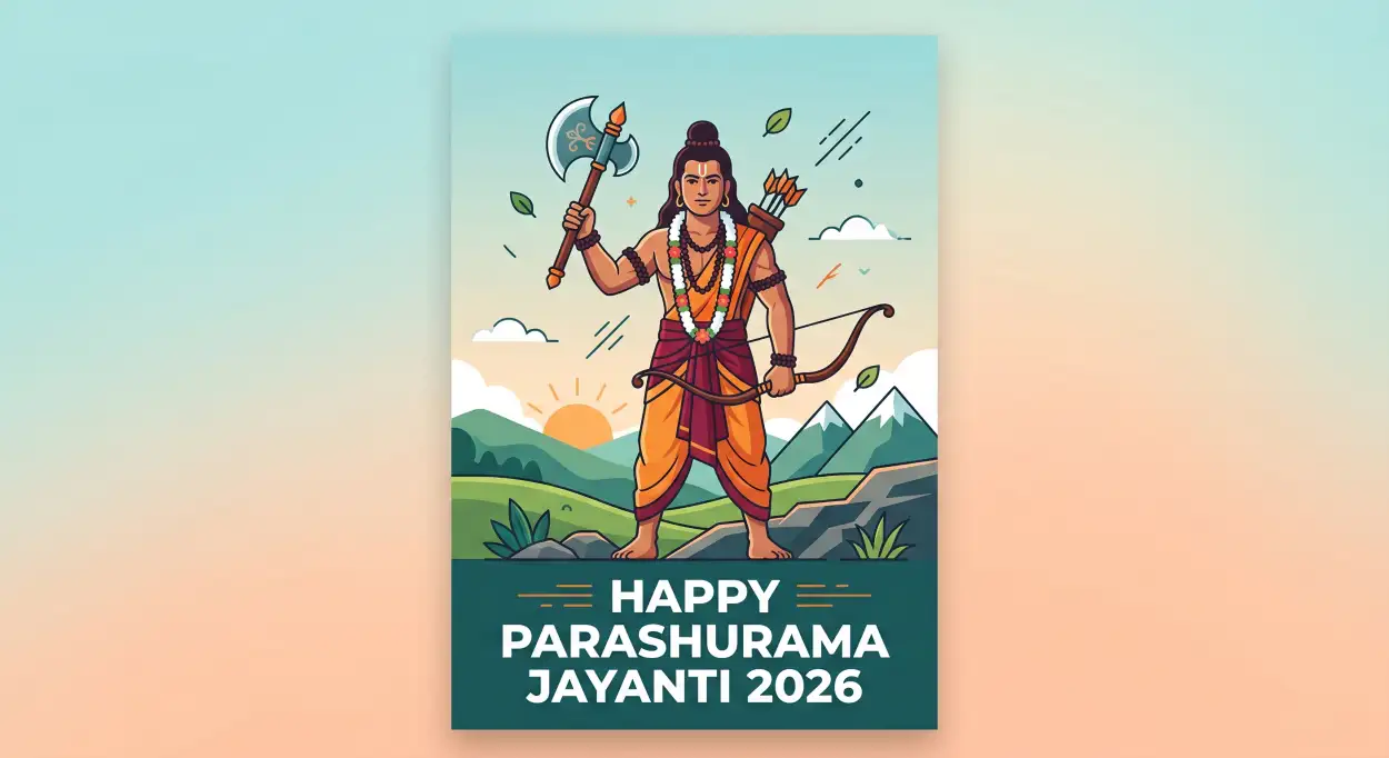 Free Download Parashurama Jayanti Festival Poster Template 2026 - High Quality Happy Parashurama Jayanti Wishes 2026 Image