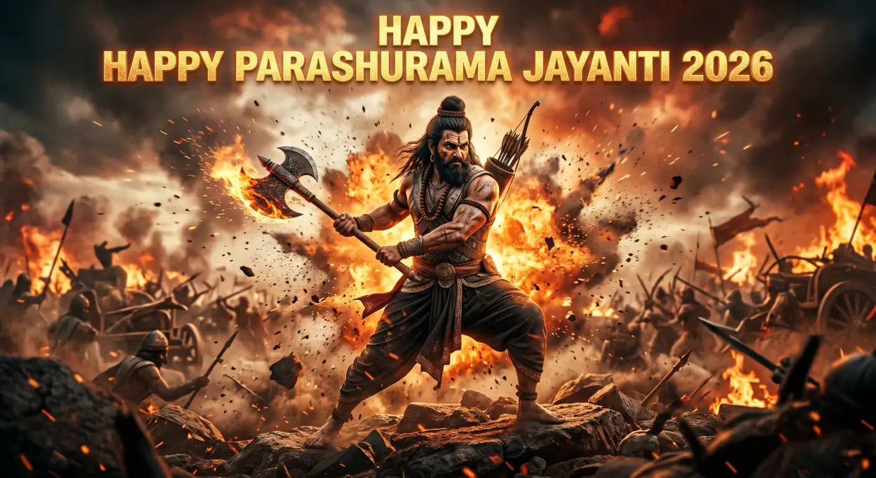 Free Download Parashurama Jayanti Flex Banner Hd 2026 - High Quality Happy Parashurama Jayanti Wishes 2026 Image