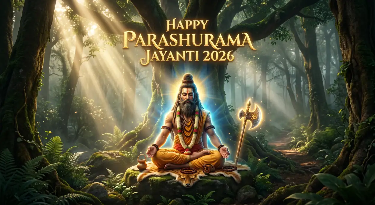 Free Download Parashurama Jayanti Mantra Wishes 2026 - High Quality Happy Parashurama Jayanti Wishes 2026 Image