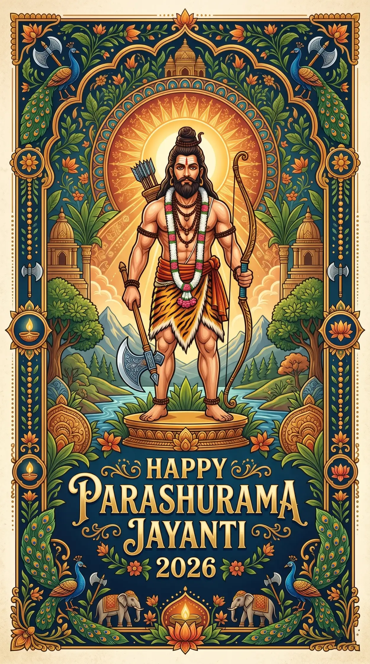 Free Download Parashurama Jayanti Religious Poster Hd 2026 - High Quality Happy Parashurama Jayanti Wishes 2026 Image