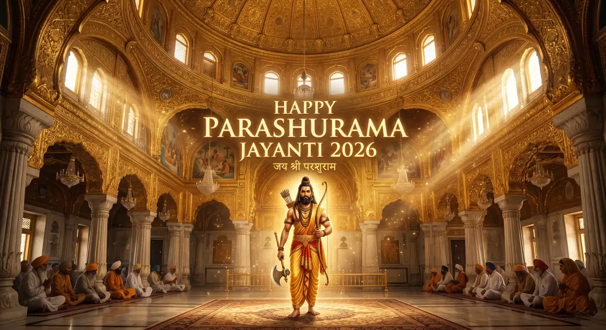Free Download Parashurama Jayanti Slogan Wishes 2026 - High Quality Happy Parashurama Jayanti Wishes 2026 Image
