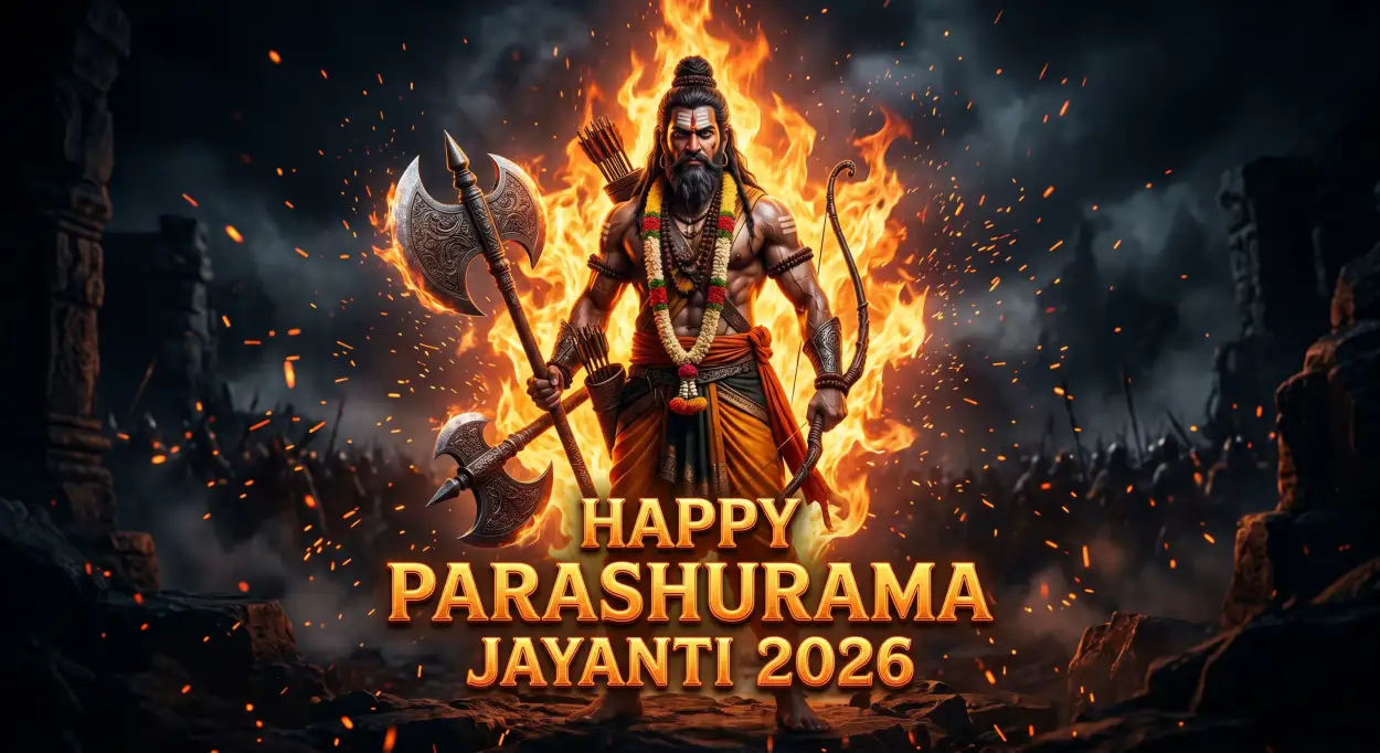 Free Download Parashurama Jayanti Sms Wishes 2026 - High Quality Happy Parashurama Jayanti Wishes 2026 Image