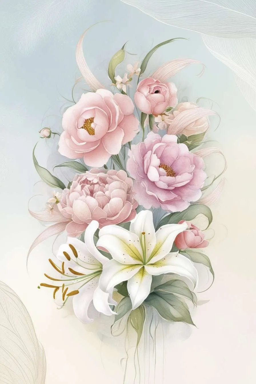 Pastel Floral Wallpaper Images For Soft Aesthetics - Royalty Free Wallpaper Image Of Flowers Image | Pngmagic Free Download Pastel Floral Wallpaper Images For Soft Aesthetics - High Quality Wallpaper Image Of Flowers Background