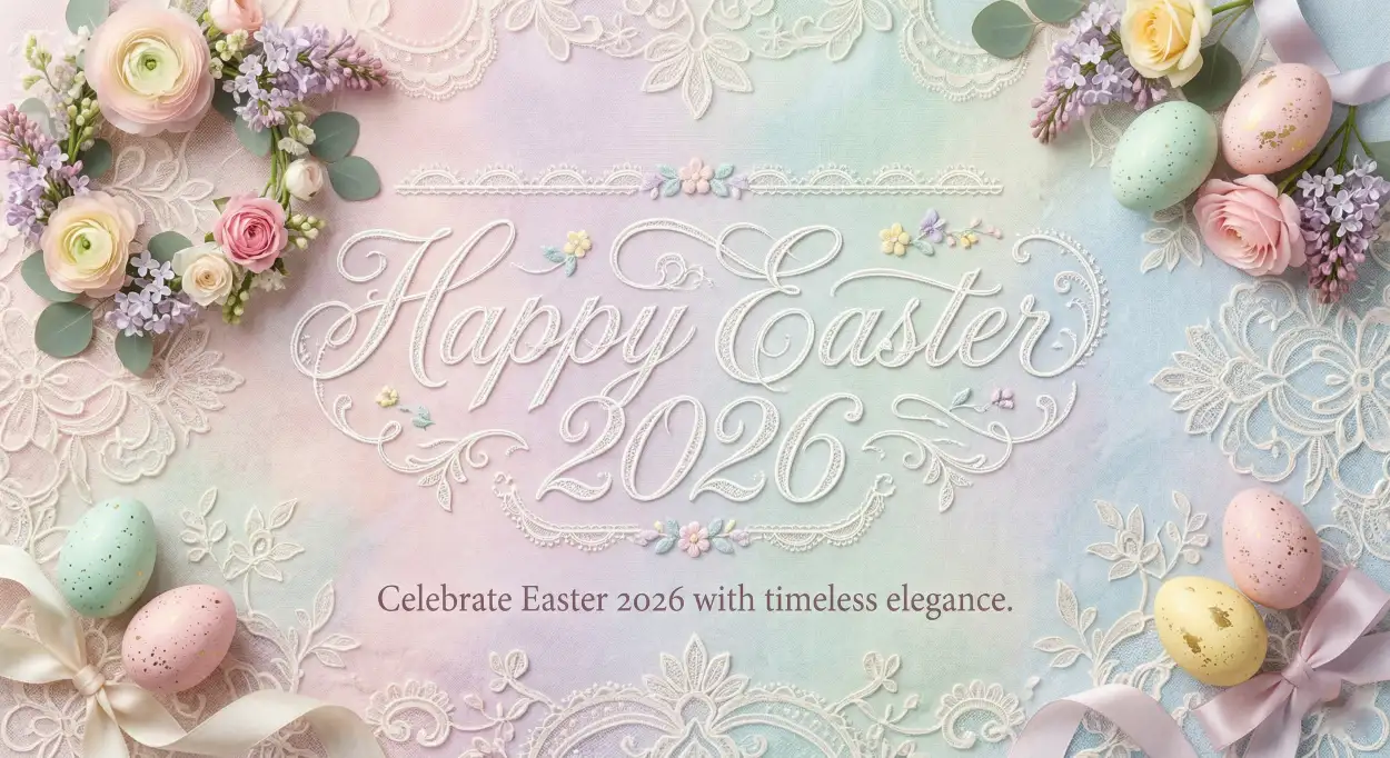 Free Download Personalized Easter 2026 Messages For Crafts - High Quality Happy Easter 2026 Image
