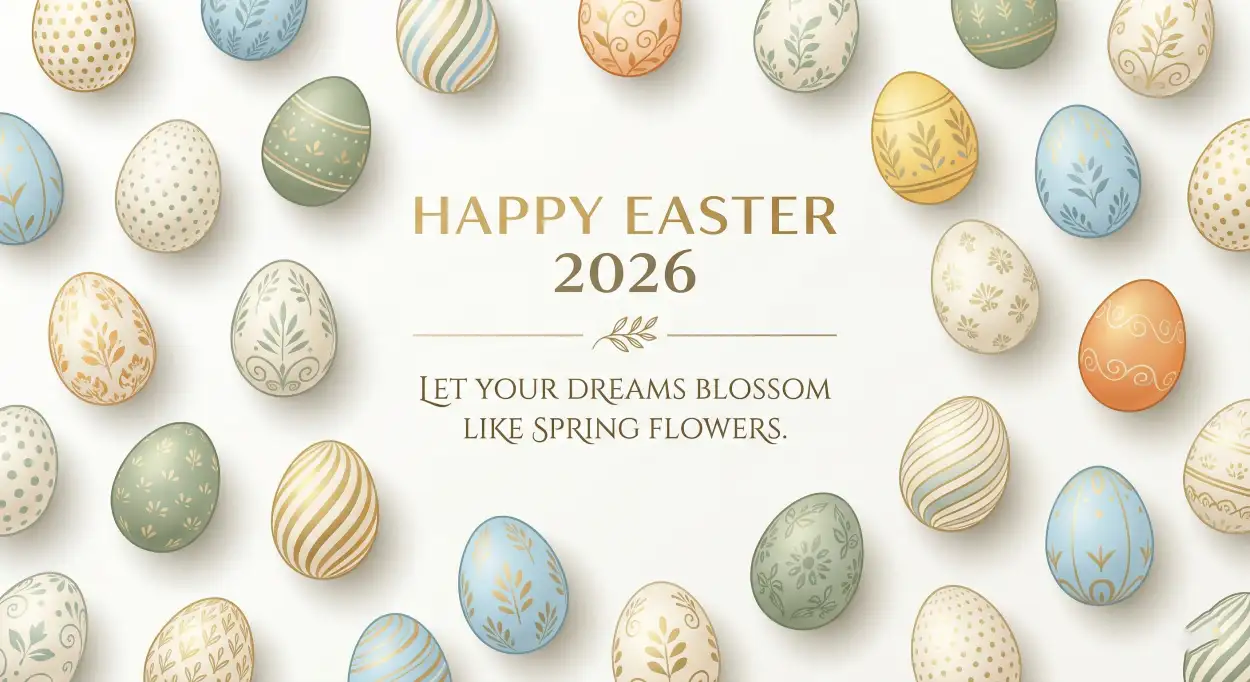 Free Download Personalized Happy Easter 2026 Messages - High Quality Happy Easter 2026 Image