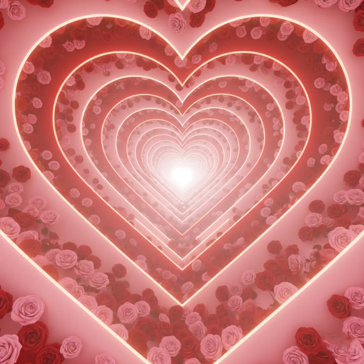 Free Download Pink And Red Happy Valentines Day Background - High Quality Happy Valentines Day Background Hd Background