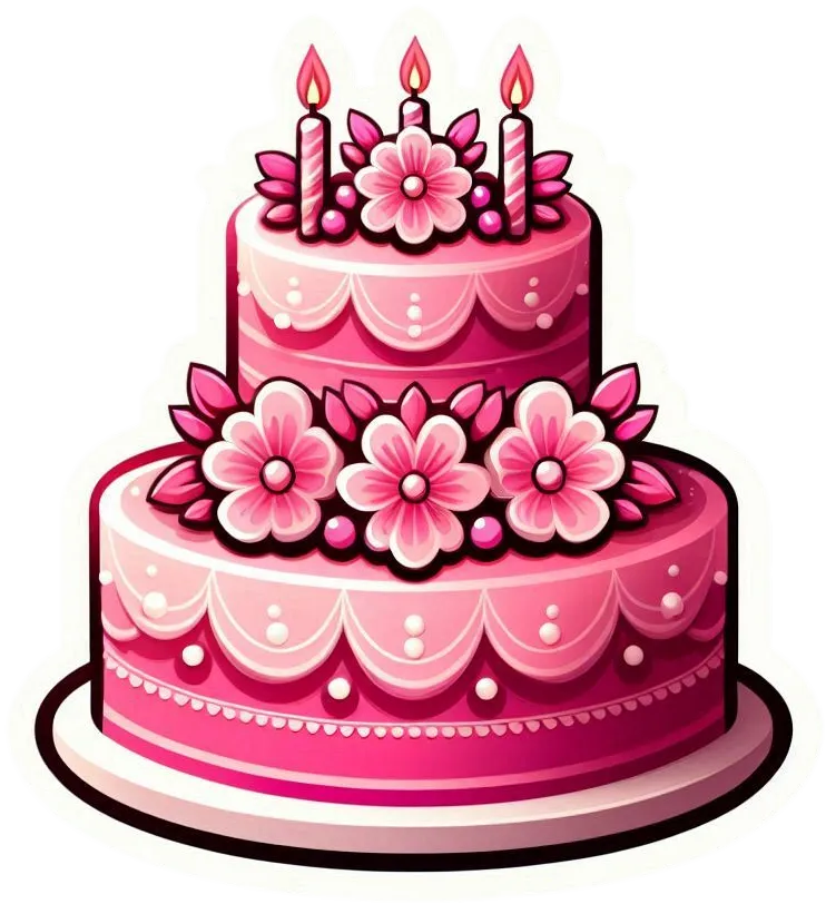 Pink Birthday Cake Png For Download - Royalty Free Birthday Cake Image | Pngmagic Free Download Pink Birthday Cake Png For Download - High Quality Birthday Cake PNG Image