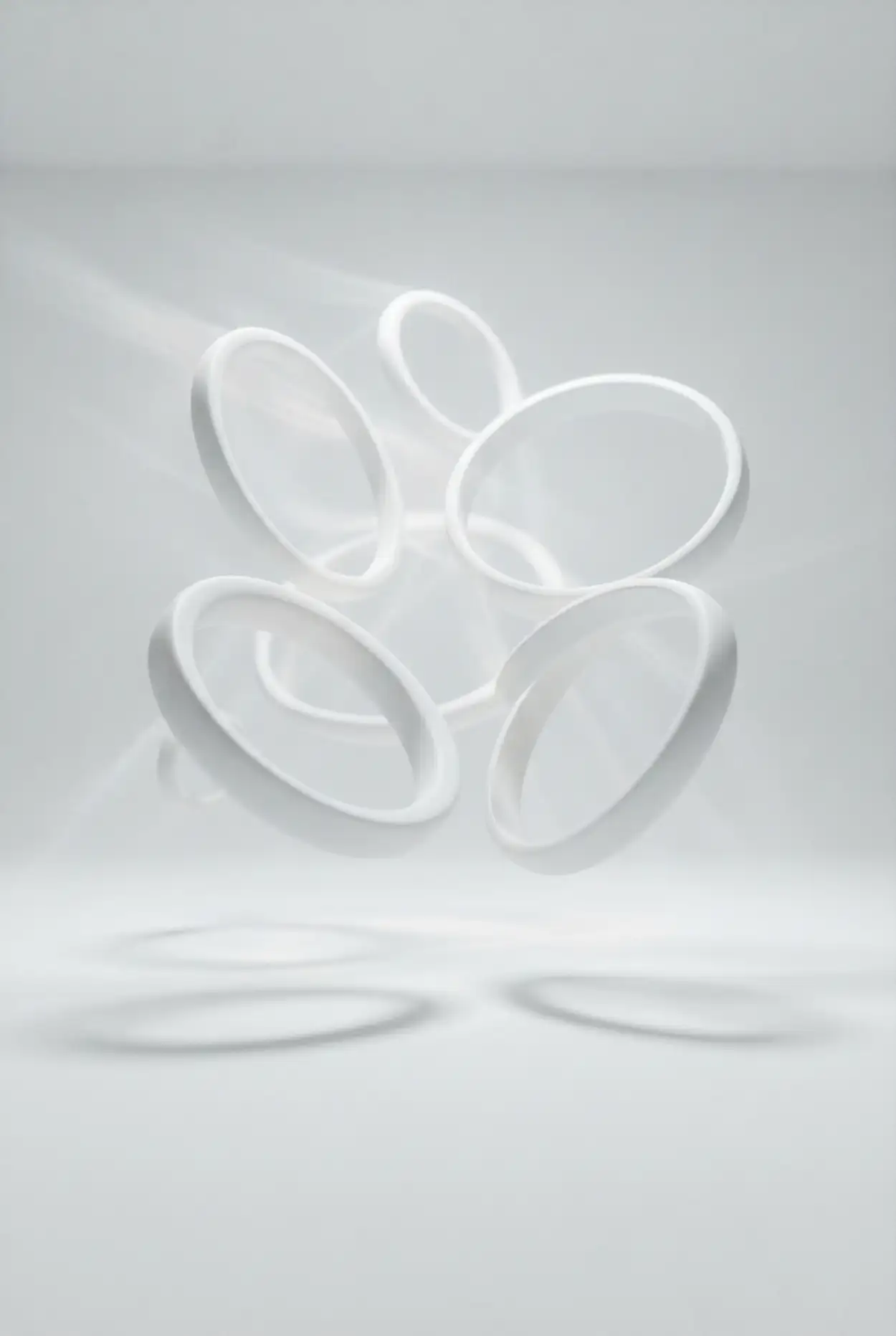 Free Download Plain White Background With Circular Abstract Shapes - High Quality Plain White Background Background Image