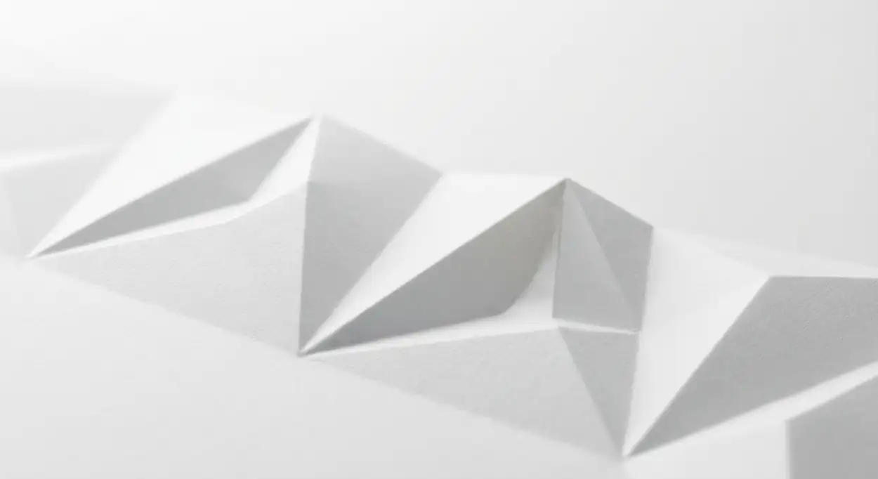 Free Download Plain White Background With Folded Paper Effect - High Quality Plain White Background Background Image