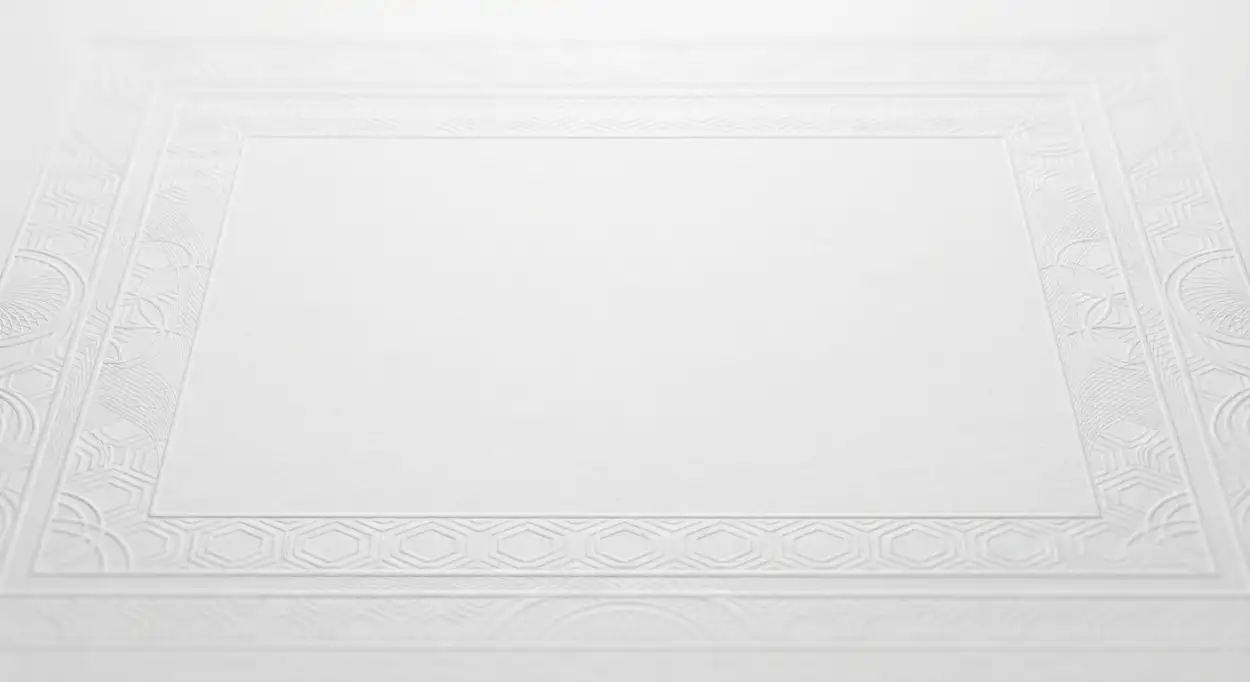 Free Download Plain White Background With Luxury Border Pattern - High Quality Plain White Background Background Image