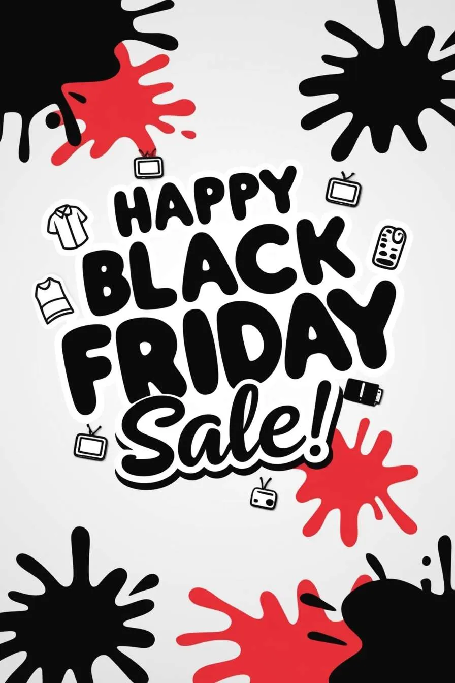 Free Download Playful Black Friday Shopping Design - High Quality Happy Black Friday Sale Background