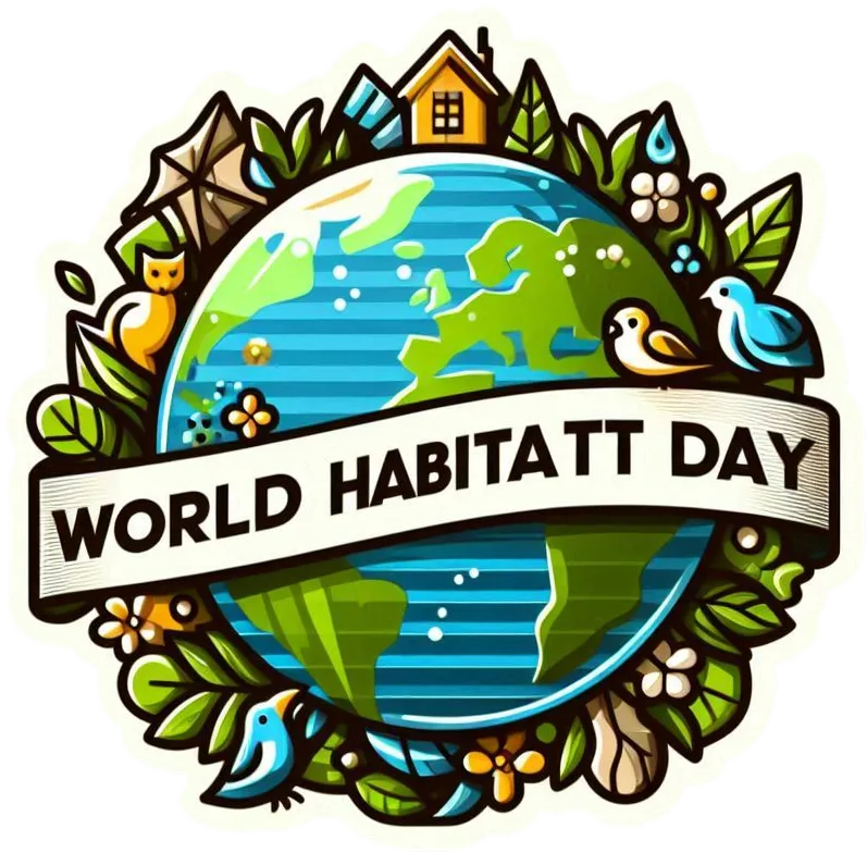 Free Download Png Happy World Habitat Day 2024 Image For Digital Use - High Quality Happy World Habitat Day PNG Image