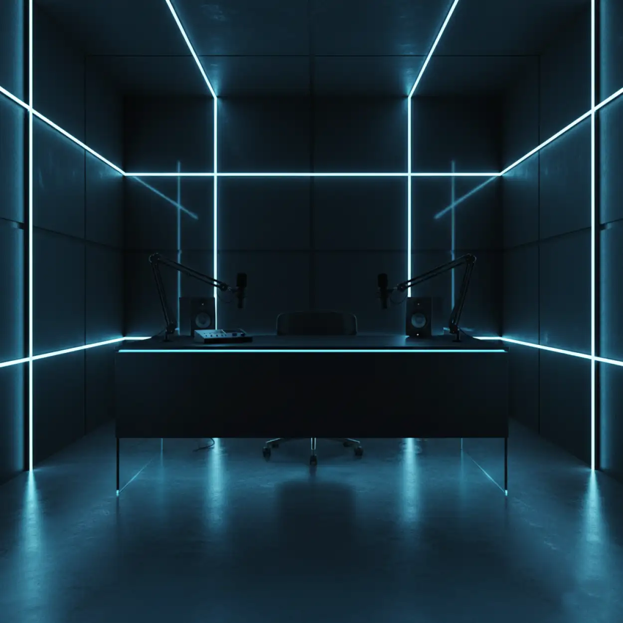 Free Download Podcast Studio Background Dark Aesthetic Theme - High Quality Podcast Studio Background Background Image