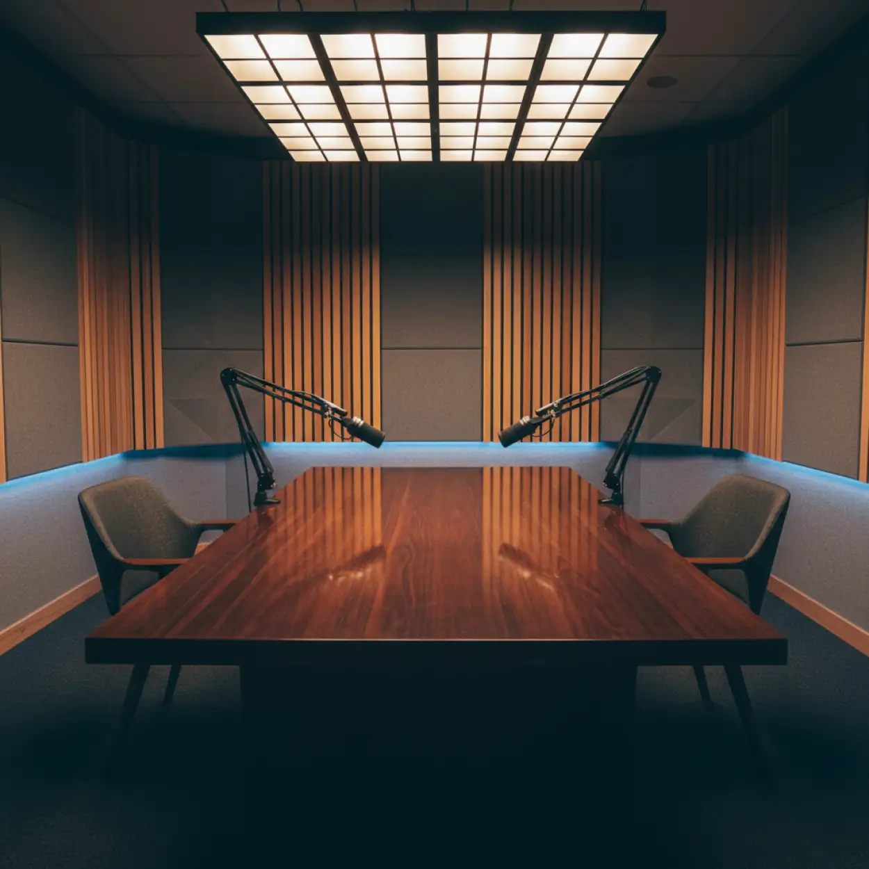 Free Download Podcast Studio Background For Educational Podcast - High Quality Podcast Studio Background Background Image