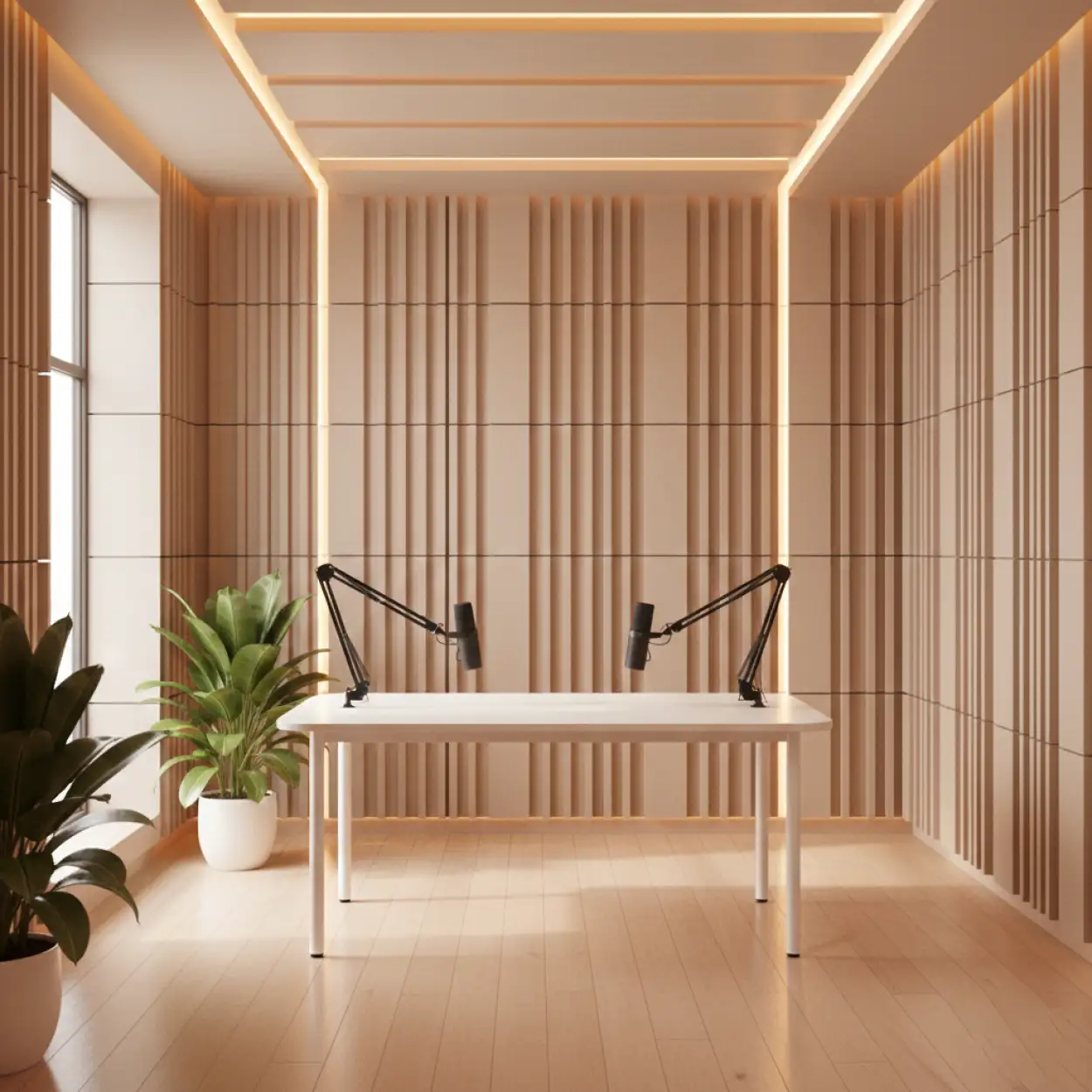 Free Download Podcast Studio Background For Influencer Studio - High Quality Podcast Studio Background Background