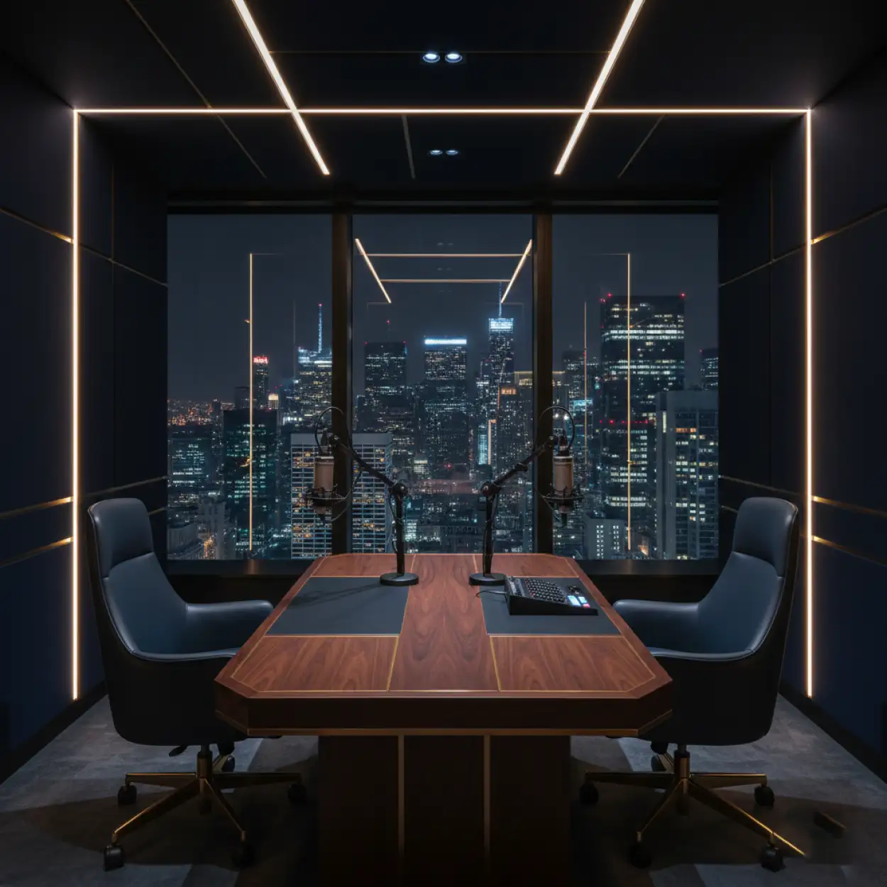 Free Download Podcast Studio Background For Interview Setup - High Quality Podcast Studio Background Background