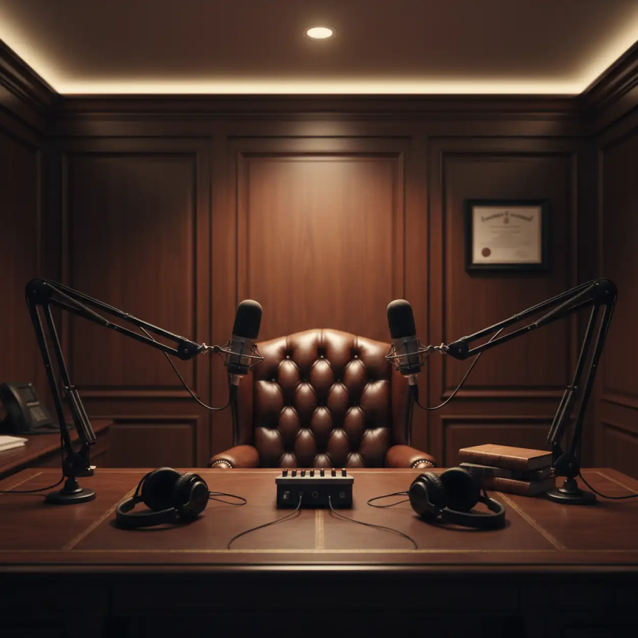 Free Download Podcast Studio Background For Online Podcast - High Quality Podcast Studio Background Background