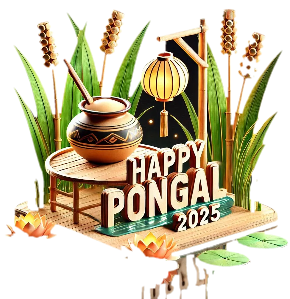 Free Download Pongal Holiday Celebration Png Images - High Quality Happy Pongal Holiday And Wishes PNG PNG Image