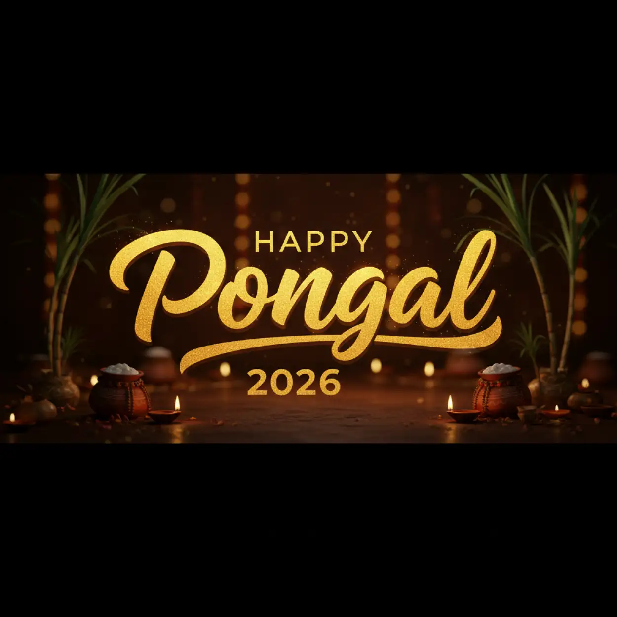 Free Download Pongal Kolam Wishes Images 2026 - High Quality Happy Pongal Wishes 2026 Background